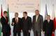Predsedovia vld Ferenc Gyurcsny (Maarsko), Jos Scrates (Portugalsko), Robert Fico (Slovensko), Mirek Toplnek (R) a Jaroslaw Kaczyski (Posko) sa stretli na summite krajn V4. (autor: TK) 