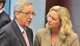 Foto : Predsedom Euroskupiny je Juncker od roku 2005.Na fotke v pondelok z fnskou ministerkou financi
AFP
