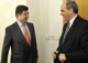Foto : Vevyslanec P.Kuznecov a ttny tajomnk MZV P.Burian 