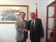 Foto : Mimoriadny a splnomocnen vevyslanec ȼR v SR Weifang PAN a Juraj ajko podpredseda TTRK SOPK pri prleitosti predkladania projektov na nskej ambasde v Bratislave 