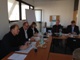 Foto : Pohad za predsedncky stl /z ava /Ing.Juraj ajko podpredseda predstavenstva .Ing.Jn Gabriel predseda a p.riaditeka Ing.Eva Tomnkov