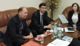 Foto :  Ilustran Vedci misie vevyslanectva Kazaskej republiky a konzul  v SR p. Zhandos Bukhbantayev.
v pravo a p.Juraj ajko podpredseda TT RK SOPK Trnava vavo na nvteve v Trnave 
